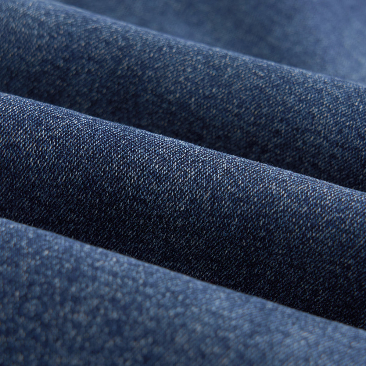 Premium dark blue denim fabric texture