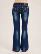 Y2K flare jeans front view